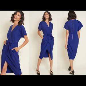 ModCloth Closet London Royal Blue Sheath Dress